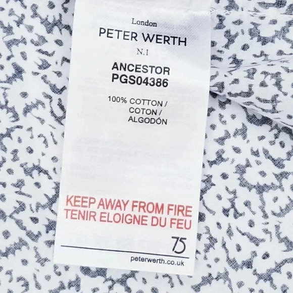 Peter Werth London N 1 Small Button Down Logo Tag - Picture 9 of 10